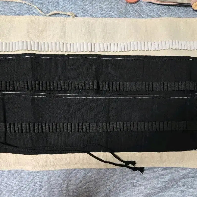 [BUNJANG] Large Capacity Canvas Roll Pencil Case Set (2x 72-Slot, 1x 48-Slot Bundle) / 대용량 캔버스 롤 연필파우치 색연필 케이스 (72칸 2개 + 48칸 1개 일괄)