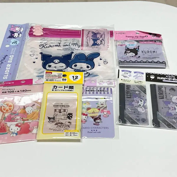 [BUNJANG] Sanrio Zipper Bags Bundle Set (6 types, New) / 산리오 지퍼백 6개 일괄 (새상품)