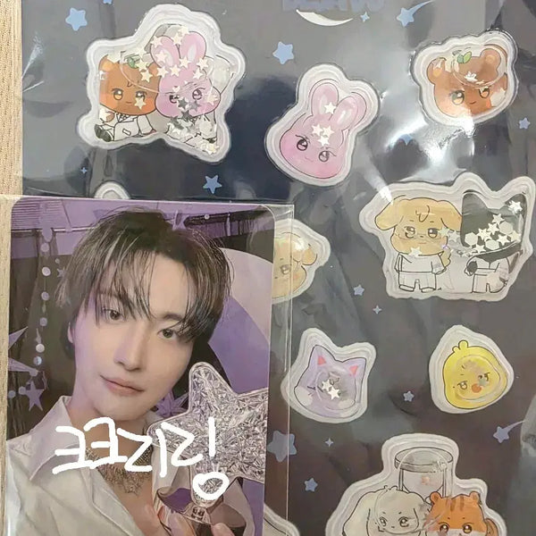 [BUNJANG] Ateez Aniteez Pop-up Water 3D Sticker / 포카o)에이티즈 애니티즈 팝업 워터 3D 스티커