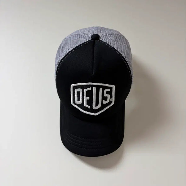 [BUNJANG] Deus Ex Machina Trucker Cap Black Gray / 데우스 트러커 볼캡 블랙 그레이