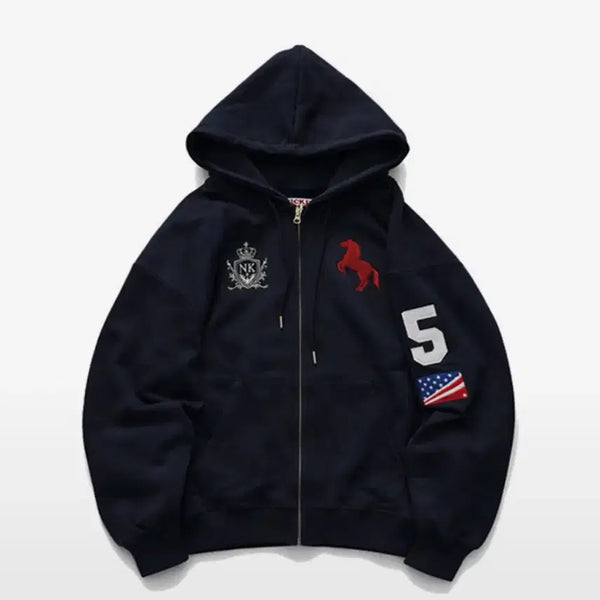 [BUNJANG] Nickel House Zip-Up Hoodie / 닉켈하우스 후드집업