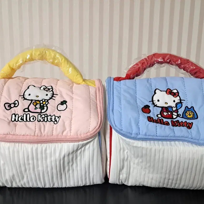[BUNJANG] Sanrio Hello Kitty Quilting Pouch (2 Designs) / 산리오 헬로키티 퀼팅 파우치 2종 새상품