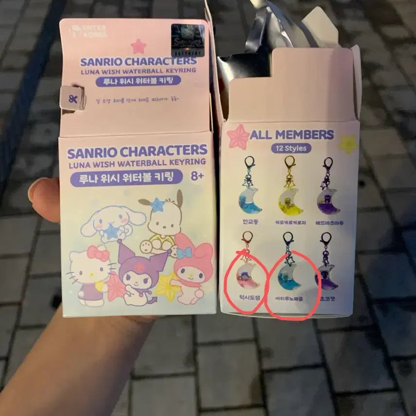 [BUNJANG] Sanrio Luna Wish Water Ball Keychain / 산리오 루나 위시 워터볼 키링
