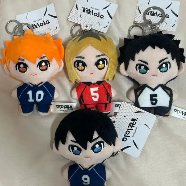 [BUNJANG] Haikyu!! Character Keyring Set (4 Types) / 하이큐!! 캐릭터 키링 4종 세트