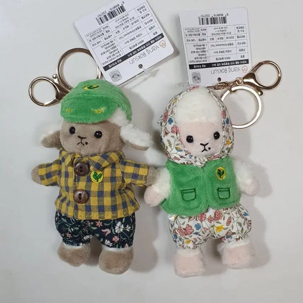 [BUNJANG] Lee Jang-nim & Yang Bok-soon Doll Keychain Set / 2개일괄)이장님 양복순 인형 키링 새상품