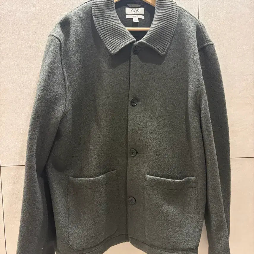 [BUNJANG] COS Wool Jacket-Style Cardigan Khaki L / COS 울 자켓형 가디건 L사이즈 카키