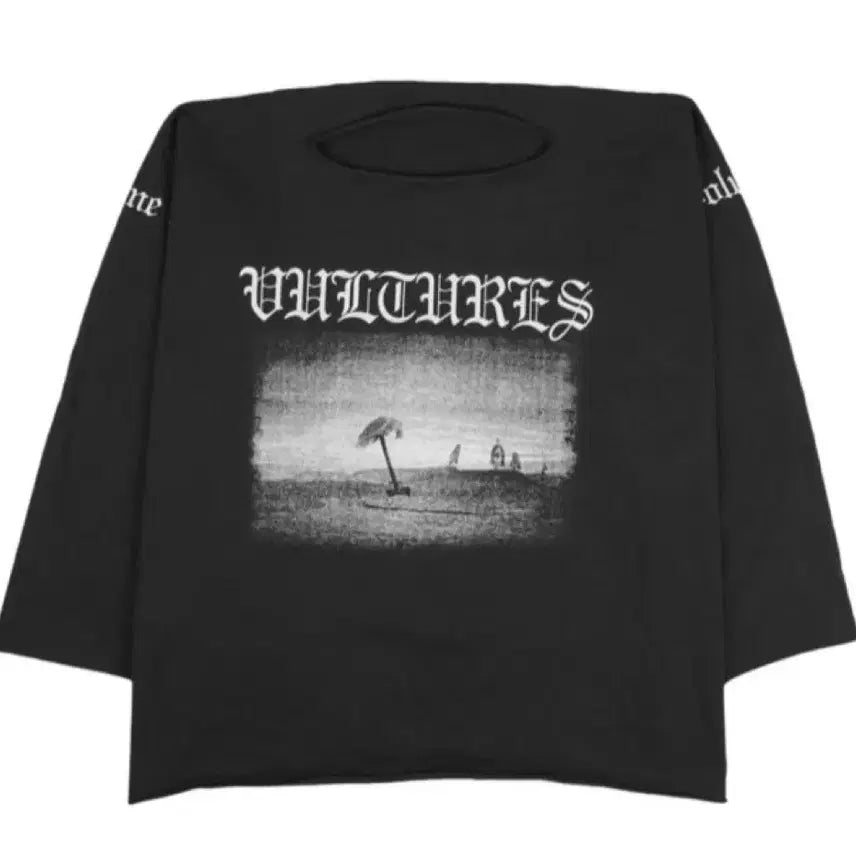[BUNJANG] YZY Vultures Long Sleeve Black Size 2 / 이지 벌쳐스 롱슬리브 블랙 칸예