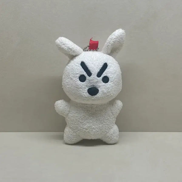 [BUNJANG] Angry Rabbit Plush Keychain / 화난 토끼 인형 키링