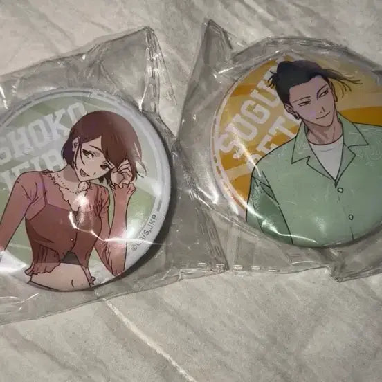 [BUNJANG] Jujutsu Kaisen Geto/Shoko Can Badge Set / 주술회전 게토/쇼코 캔뱃지 팔아욥