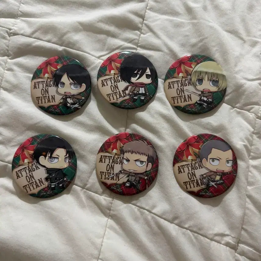 [BUNJANG] Attack on Titan Badge Set / 진격의 거인 뱃지 세트