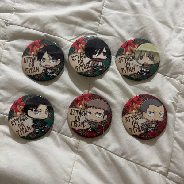 [BUNJANG] Attack on Titan Badge Set / 진격의 거인 뱃지 세트