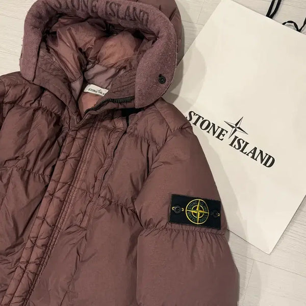 [BUNJANG] Stone Island Crinkle Lab Long Padded Jacket / (백화점판) 스톤아일랜드 크링클랩스 롱패딩