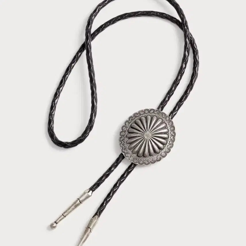 [BUNJANG] RRL Braided Leather Bolo Tie / RRL 브레이디드 레더 볼로 타이