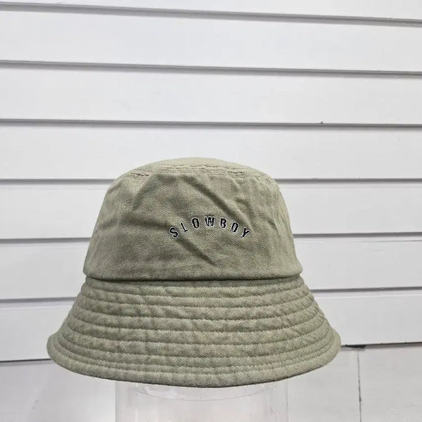 [BUNJANG] Khaki Cotton Fedora Hat (Size 56) / 카키 면 페도라56/보물찾기천사