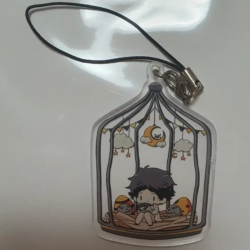[BUNJANG] Haikyuu!! Keiji Akaashi Plastic Keyring / 아카아시 케이지 키링 하이큐