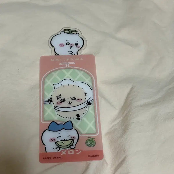 [BUNJANG] Melon Chiikawa Racco Bookmark / 메론 치이카와 랏코 책갈피 북마크