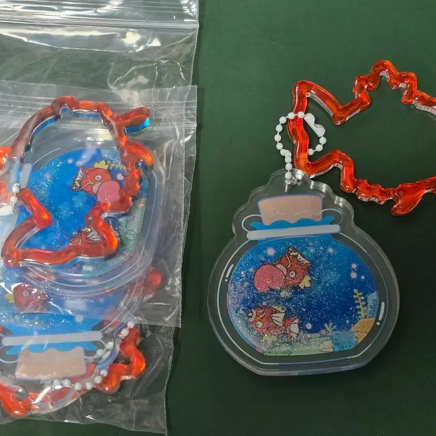 [BUNJANG] Pokemon Muryongdowon Magikarp Shaking Acrylic Keyring / 포켓몬 무릉도원 잉어킹 쉐이킹 아크릴 키링