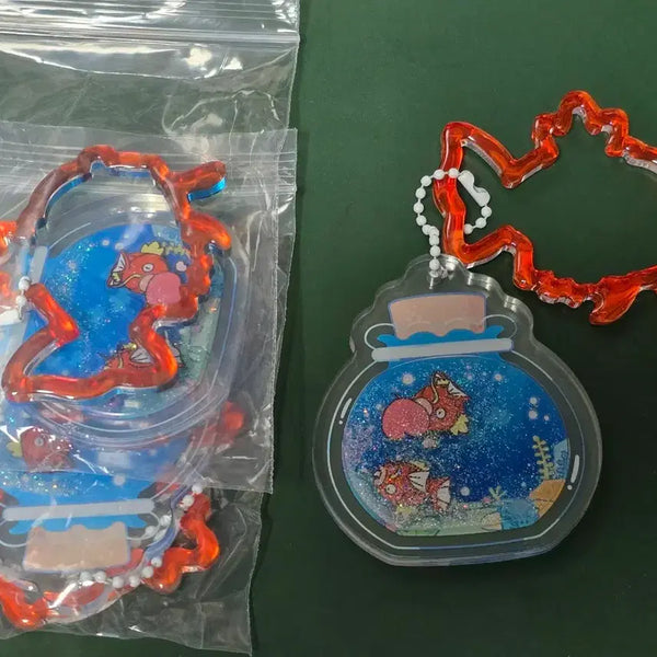 [BUNJANG] Pokemon Muryongdowon Magikarp Shaking Acrylic Keyring / 포켓몬 무릉도원 잉어킹 쉐이킹 아크릴 키링