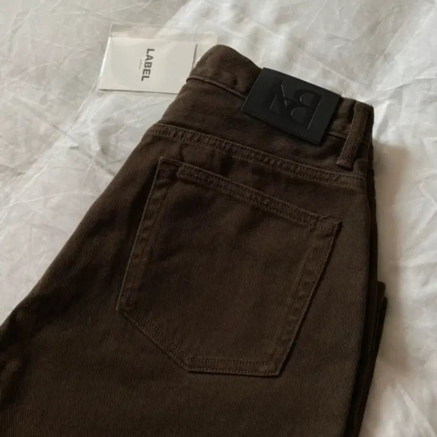 [BUNJANG] Label Archive Brown Straight Cotton Pants / [4] 라벨아카이브 브라운 스트레이트 코튼 팬츠