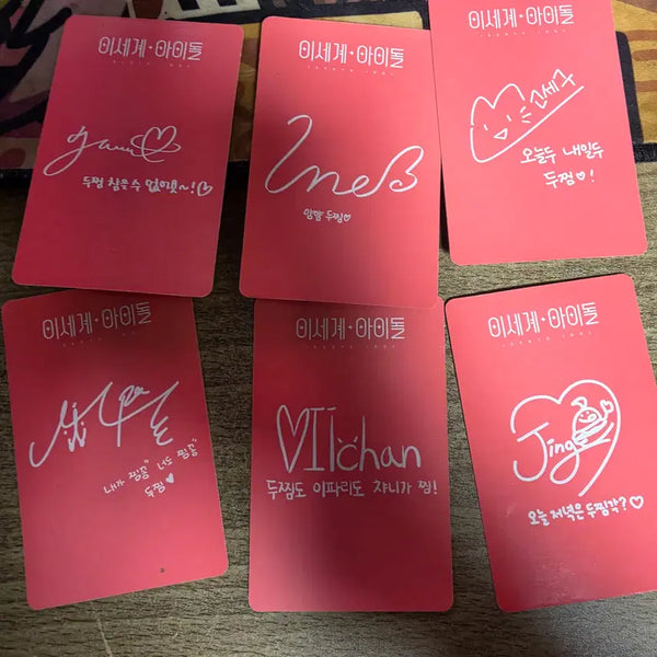 [BUNJANG] 2zzy Idol Ddu-Jjim Collaboration Photocard / 이세계아이돌 두찜콜라보 포토카드