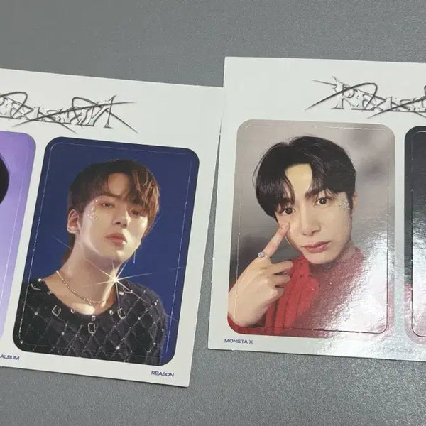 [BUNJANG] Monsta X Reason POB Unsealed Bundle Set Photocards / 몬스타엑스 리즌 특전 뜯포 세트 일괄