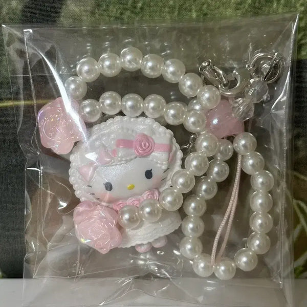 [BUNJANG] Sanrio White Frill Kitty Strap / 산리오 화이트프릴 키티 스트랩