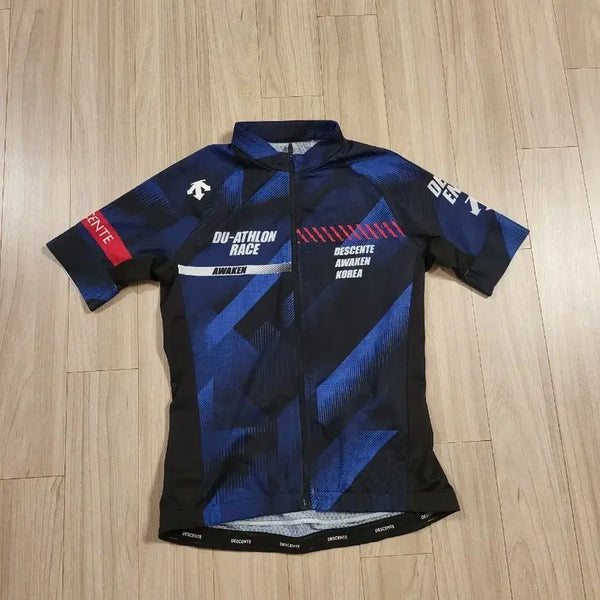 [BUNJANG] Descente Awaken Triathlete Jersey Women's Size M / 새상품급 데상트 어웨이큰 듀애슬론 레이스 져지 우먼 여성 여자 자전거 옷 사이클복 져지 m