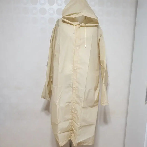 [BUNJANG] 2XL Yellow Coat-Type Raincoat / 2XL 노란색 코트형 우비 비옷 레인코트