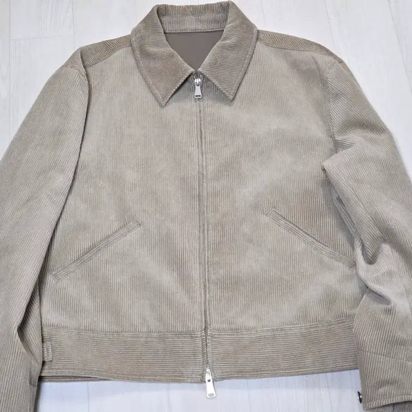[BUNJANG] COOR Corduroy Zip-Up Jacket Beige L / 쿠어 코듀로이 집업 자켓 베이지 L사이즈