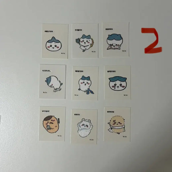 [BUNJANG] Chiikawa Hachiwara Sticker Set / 치이카와 하치와레 띠부씰