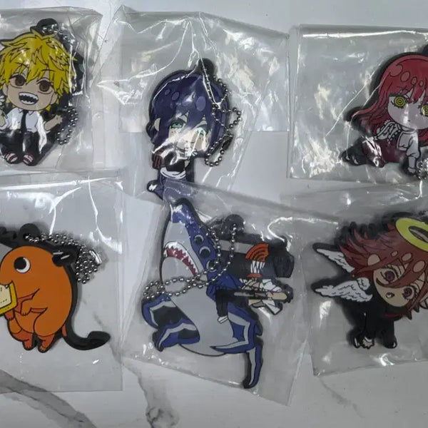 [BUNJANG] Chainsaw Man Let's Rubber Charm Set / 체인소맨 레제 러버참