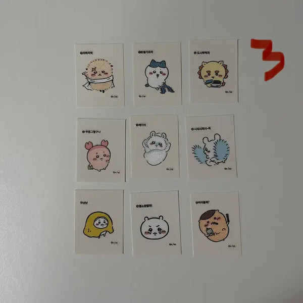 [BUNJANG] Chiikawa Sticker Collection Bundle Set / 치이카와 띠부씰 모음 일괄