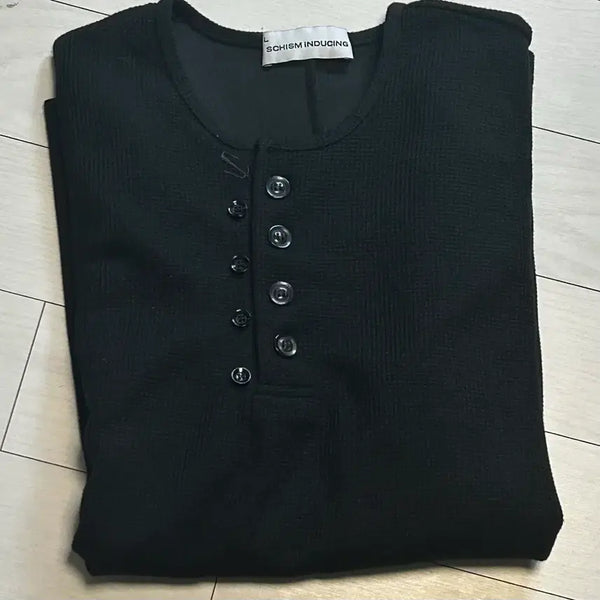 [BUNJANG] Schism Henry Neck Shirt - L / 새상품 스키즘 인듀싱 헨리넥 셔츠 L