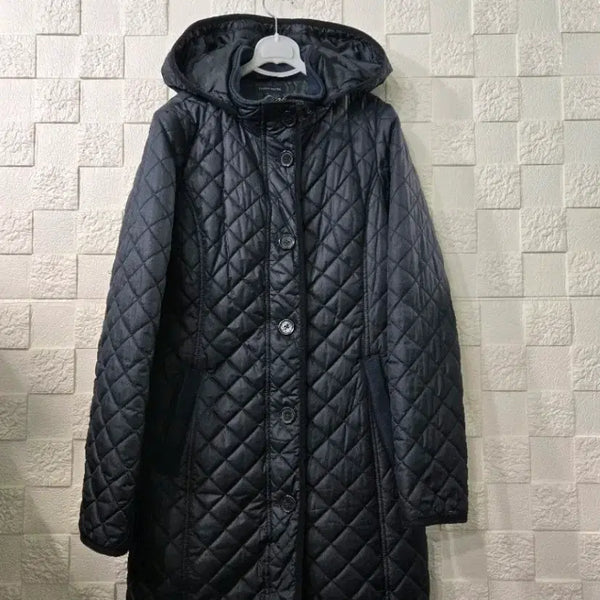 [BUNJANG] Tommy Hilfiger Quilted Padded Coat Navy / 타미힐피거 퀼팅 패딩 코트 네이비