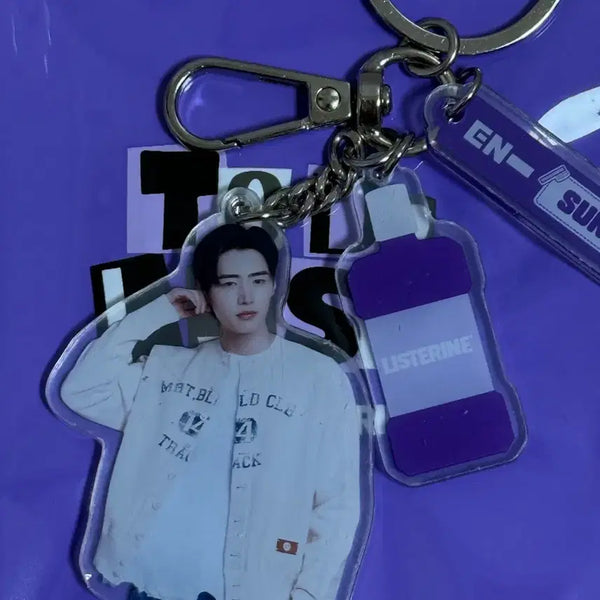 [BUNJANG] Listerine ENHYPEN Sunghoon Keyring / 리스테린 엔하이픈 성훈 키링