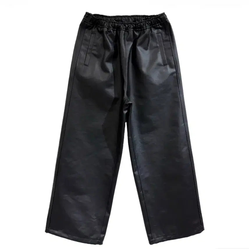 [BUNJANG] Nonnode Coated Denim Pajama Pants Black / (2) 논노드 파자마 팬츠 코티드 데님 블랙