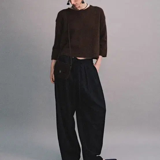 [BUNJANG] Ethos Wide Strap Pants / 에토스 와이드 스트랩 팬츠