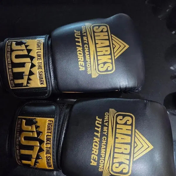 [BUNJANG] 12oz Shark Boxing Gloves Black / 정가 6.5만원 12온스 샤크 복싱 글러브 블랙 2만!