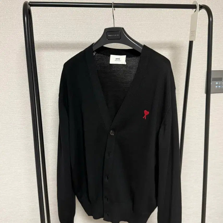 [BUNJANG] AMI Logo Cardigan XL / 아미 가디건 XL