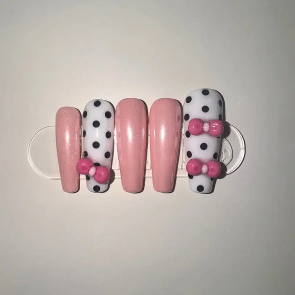 [BUNJANG] Tot Ribbons Nail Tips / 토트리본 네일팁