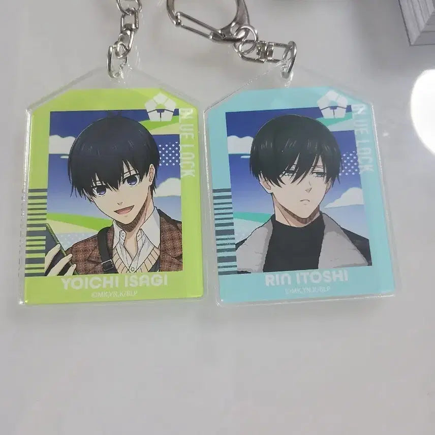 [BUNJANG] Blue Lock Isagi Yoichi & Itoshi Rin Acrylic Keyring Bundle Set / 블루록 아크릴 키링 일괄 이사기 요이치 & 이토시 린