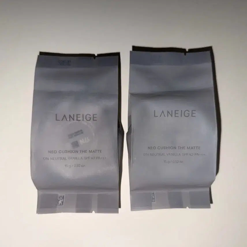 [BUNJANG] Laneige Neo Cushion Matte Refill 17N Neutral Vanilla (2-Pack) / 라네즈 네오 쿠션 더 매트 17N 뉴트럴 바닐라 리필 2개