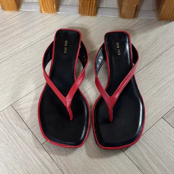 [BUNJANG] Women's Mid-Heel Thong Sandals - Size 230 / 쪼리 미들힐 230
