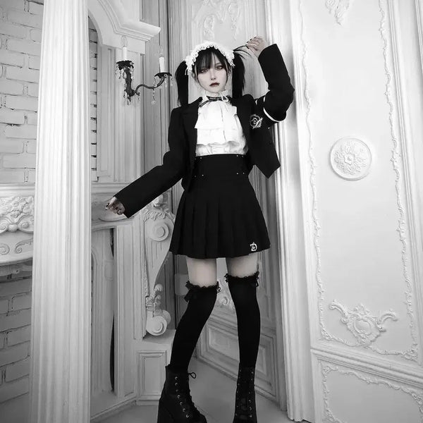 [BUNJANG] Dim. Maree Academy Jacket Skirt Set - Lazuli, Dimareb, Siheoni, Maz, Rosita, Noemi / 딤모아르 학원자켓 스커트 라즈리사 디마럽 시허니 마즈 로지타 노에미