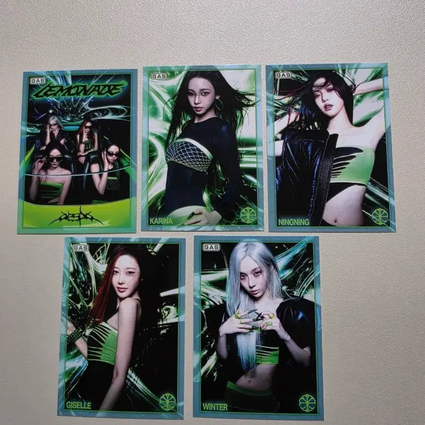 [BUNJANG] Aespa X GAS Card 5 Type Set / 에스파 X GAS 카드 5종 세트