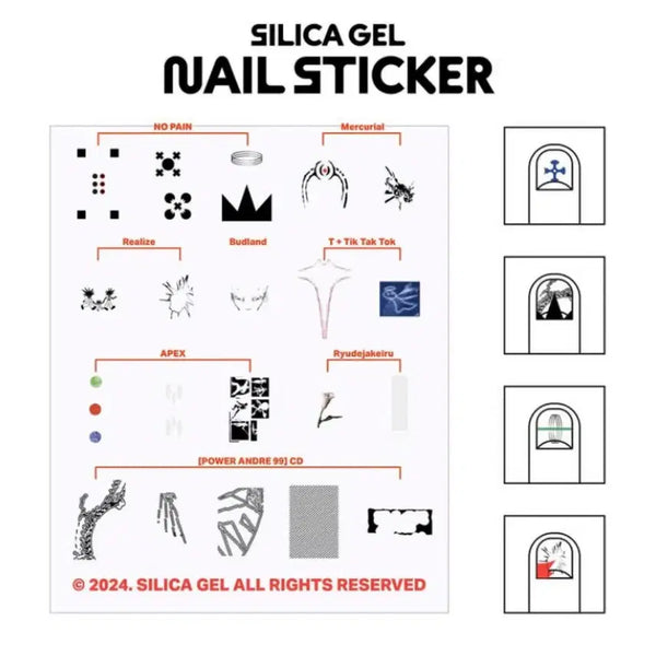 [BUNJANG] Silica Gel Nail Sticker (Sealed) / 미개봉 새상품) 실리카겔 md 네일스티커