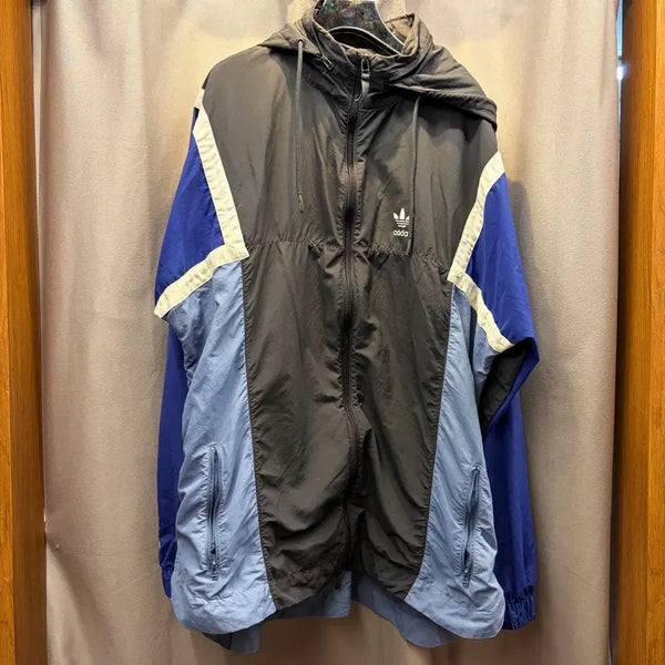 [BUNJANG] Adidas Logo Nylon Two-Way Nova Wind Jacket / 아디다스 로고 나일론 투웨이 노바 윈드 자켓