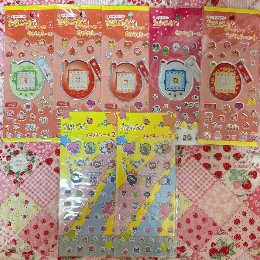 [BUNJANG] Tamagotchi Sticker Set (7 Types) / 다마고치 스티커 7종 일괄
