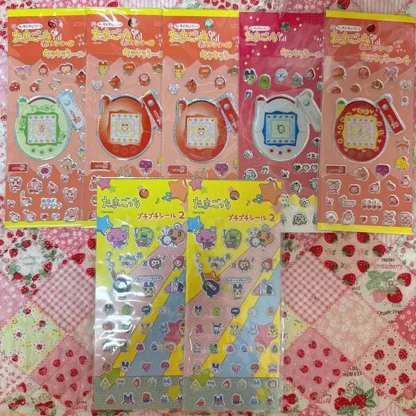 [BUNJANG] Tamagotchi Sticker Set (7 Types) / 다마고치 스티커 7종 일괄
