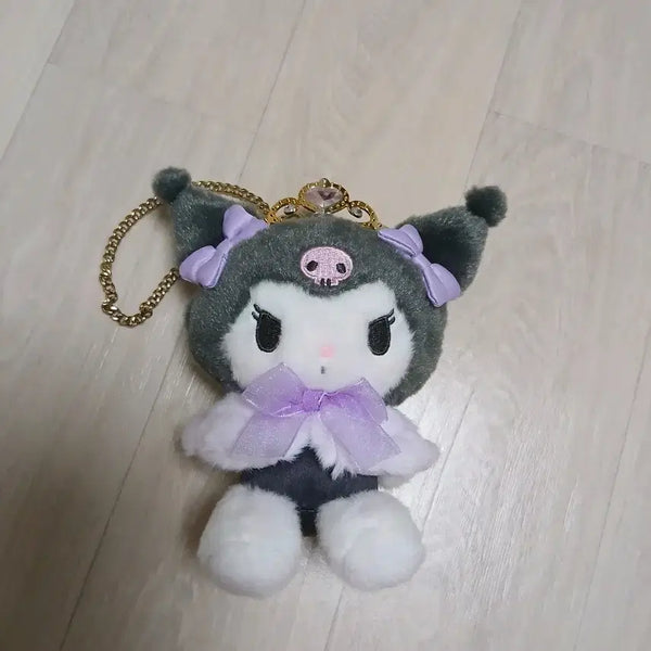 [BUNJANG] Sanrio Kuromi Tiara Mascot Charm / 산리오 설레는 티아라 마스코트 보라 쿠로미 왕관 인형 키링